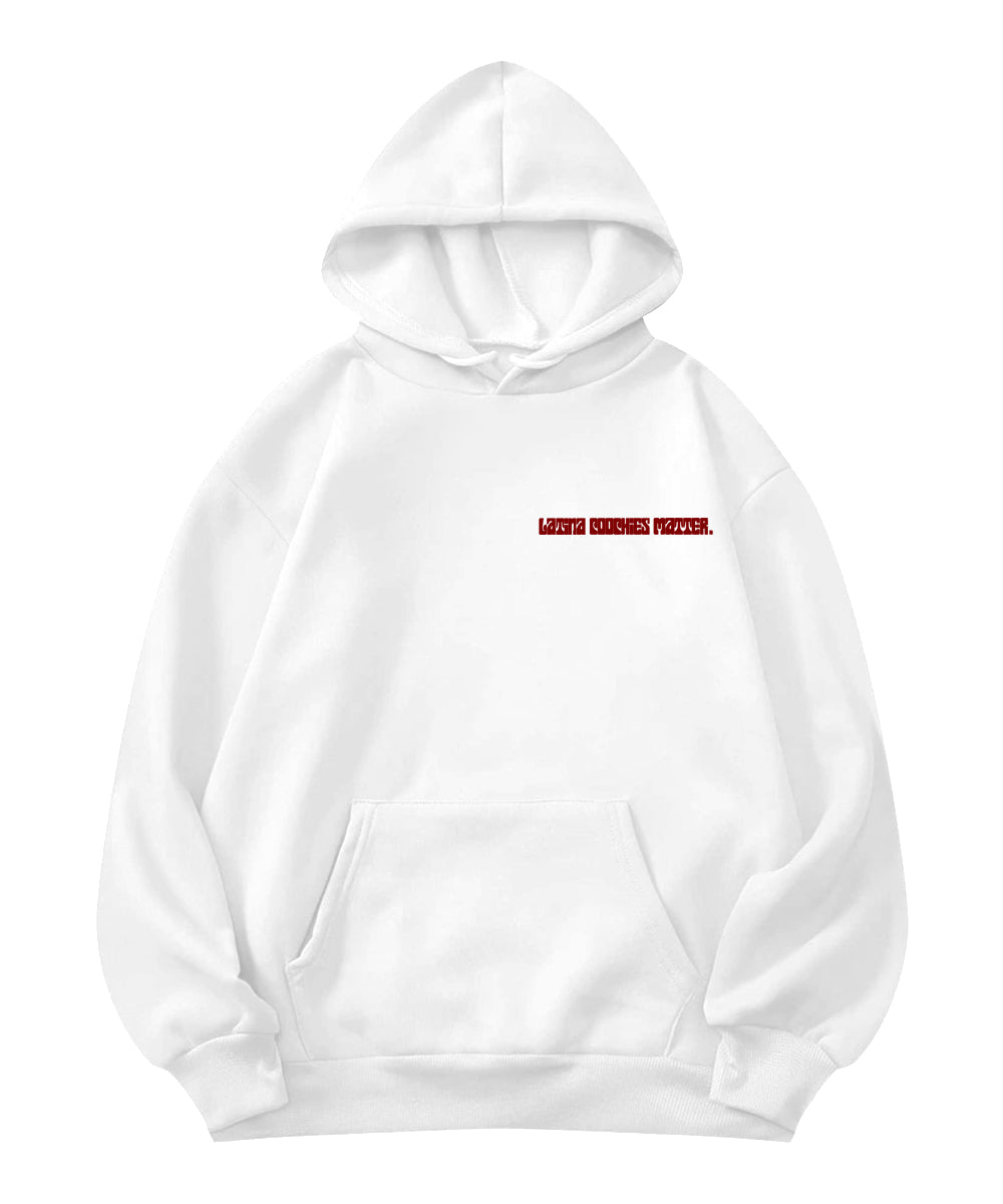 WHITE “LCM” HOODIE